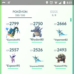 Filtering Your Pokemon List in Pokemon GO